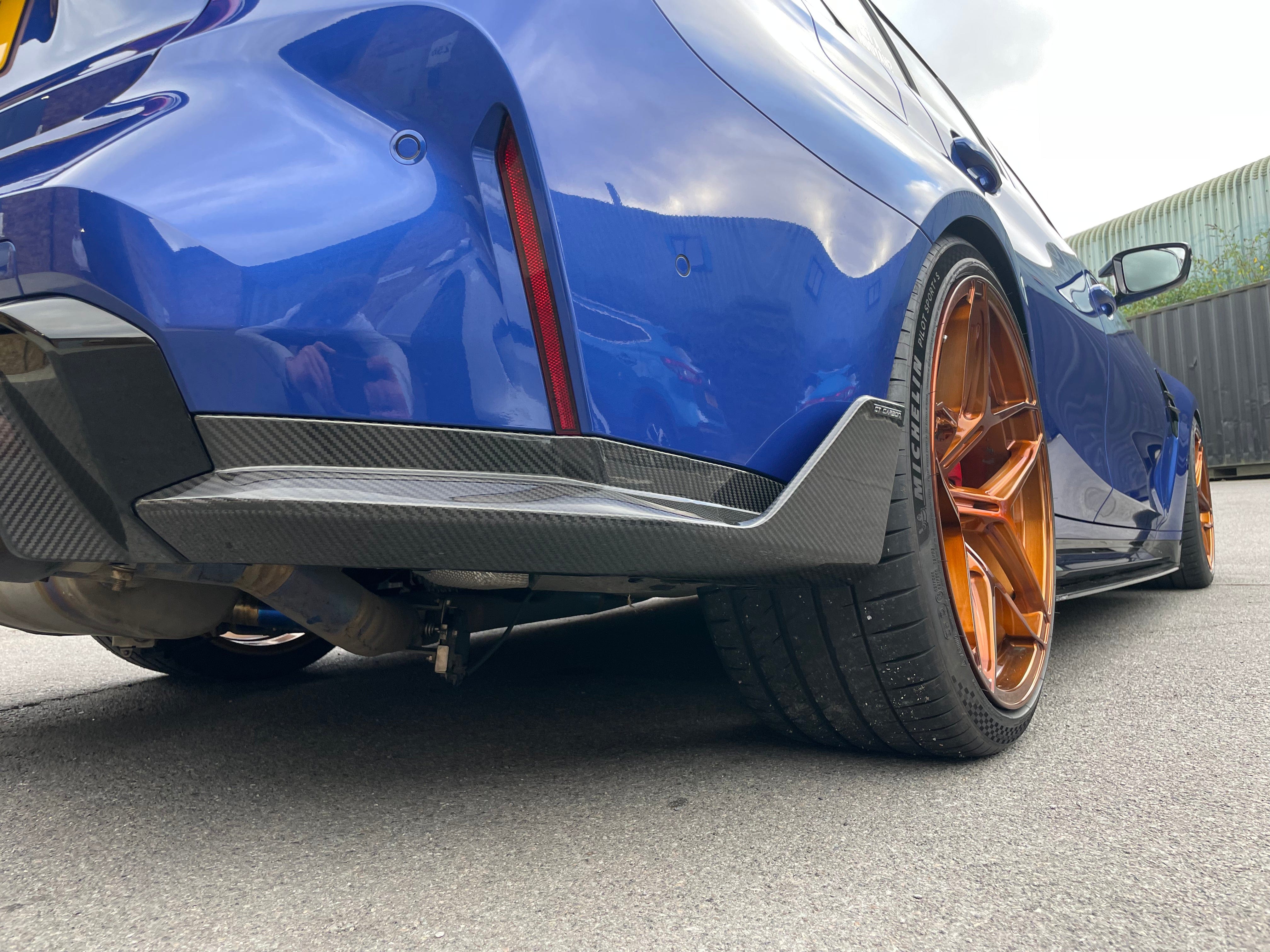 BMW G82/G83 M4 2021+ CARBON FIBRE REAR BUMPER CORNERS - V1