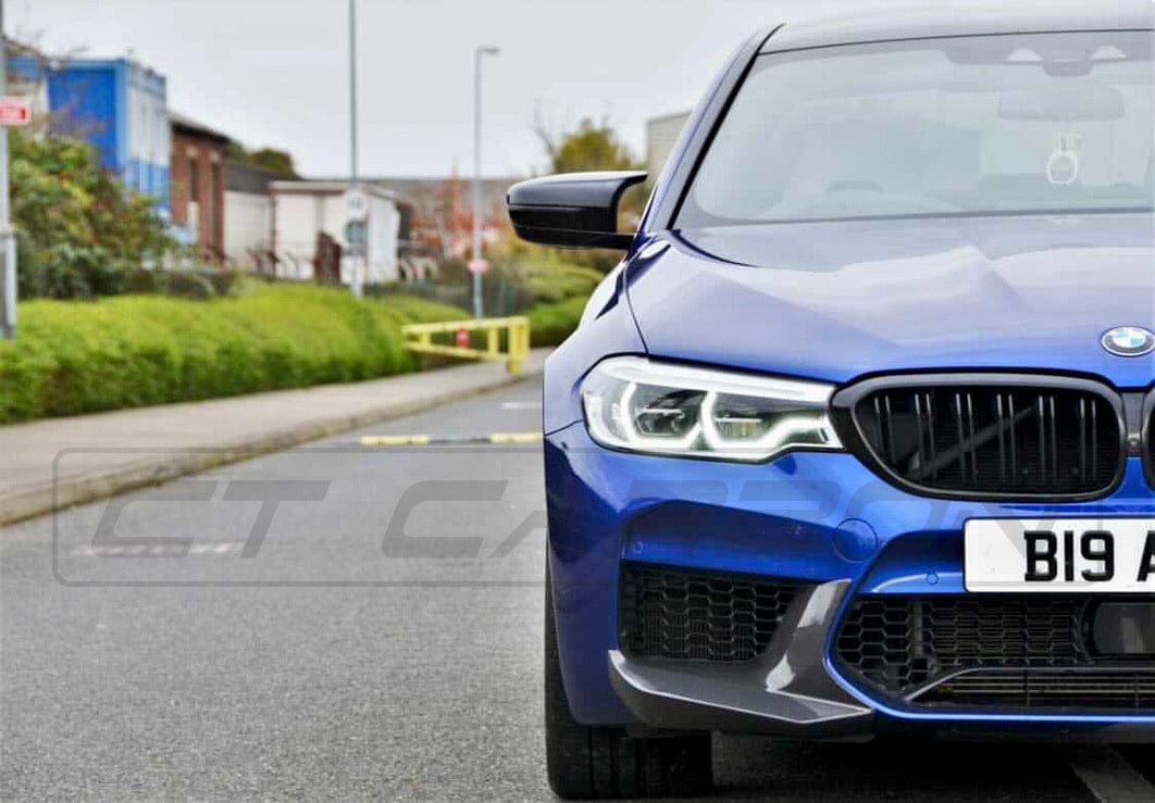 BMW M5 F90 PRE LCI 2017-2020 CARBON FIBRE SPLITTER CORNERS
