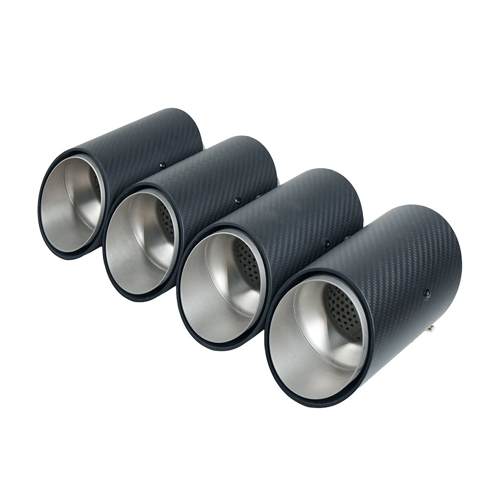 BMW G90 M5 & G99 M5 TOURING 2024+ CARBON FIBRE SLASH CUT EXHAUST TIPS - CHROME