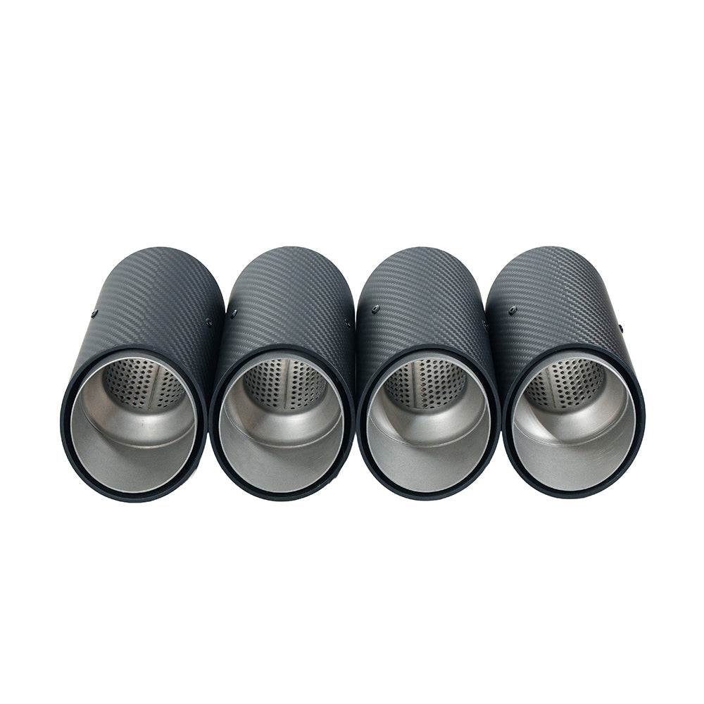 BMW G90 M5 & G99 M5 TOURING 2024+ CARBON FIBRE SLASH CUT EXHAUST TIPS - CHROME