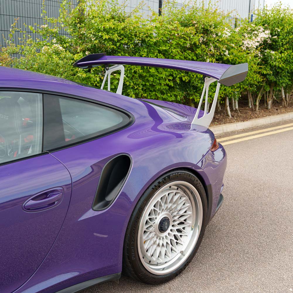 PORSCHE 911 GT2 RS/GT3 RS WING RISERS - SILVER - CT DESIGN
