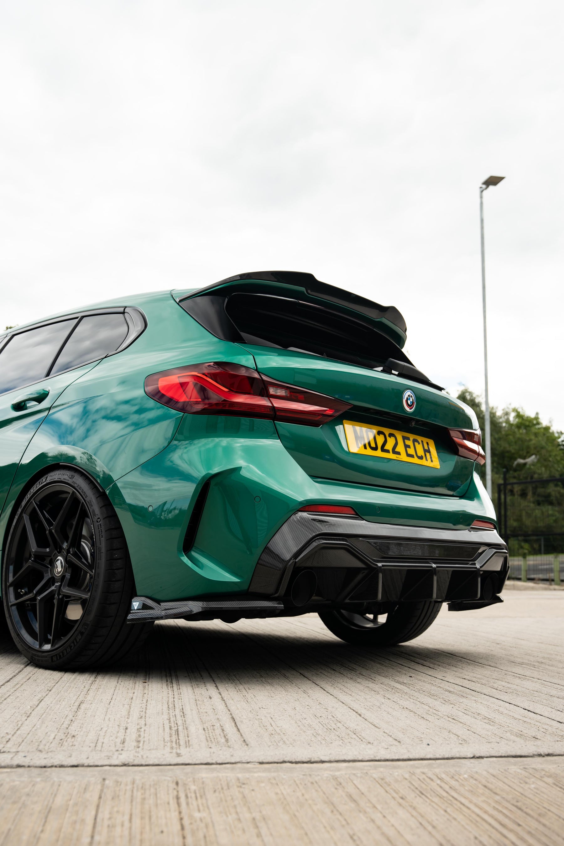 BMW M135i X Drive F40 Maxton Design Carbon Fibre Rear Side Splitters