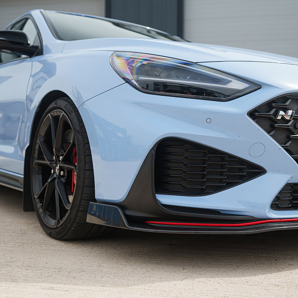 HYUNDAI i30N FRONT CARBON FIBRE SPLITTER (FACELIFT) - CT DESIGN