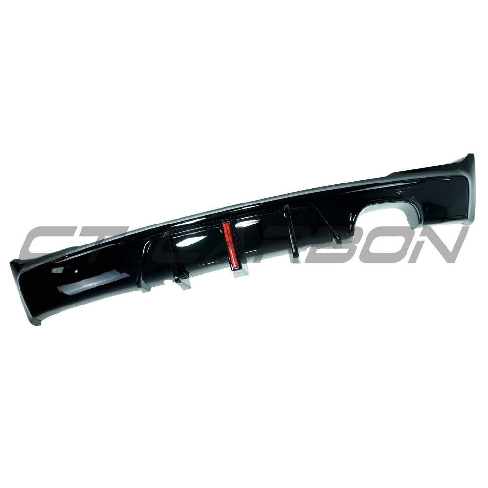 BMW F22/F23 2 SERIES 2014-2020 GLOSS BLACK LED TWIN LEFT DIFFUSER