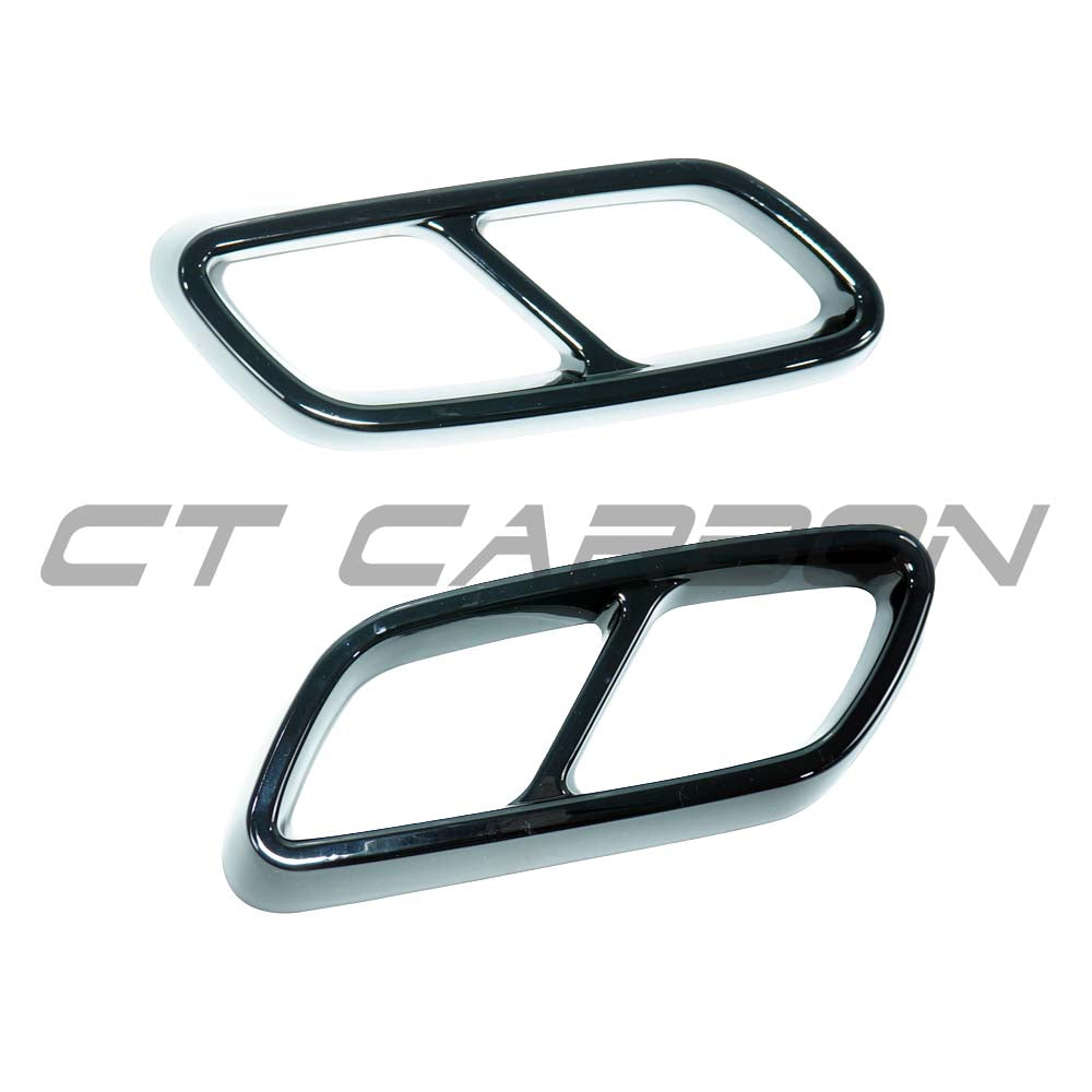 MERCEDES W206 C-CLASS 2021+ GLOSS BLACK EXHAUST TRIM
