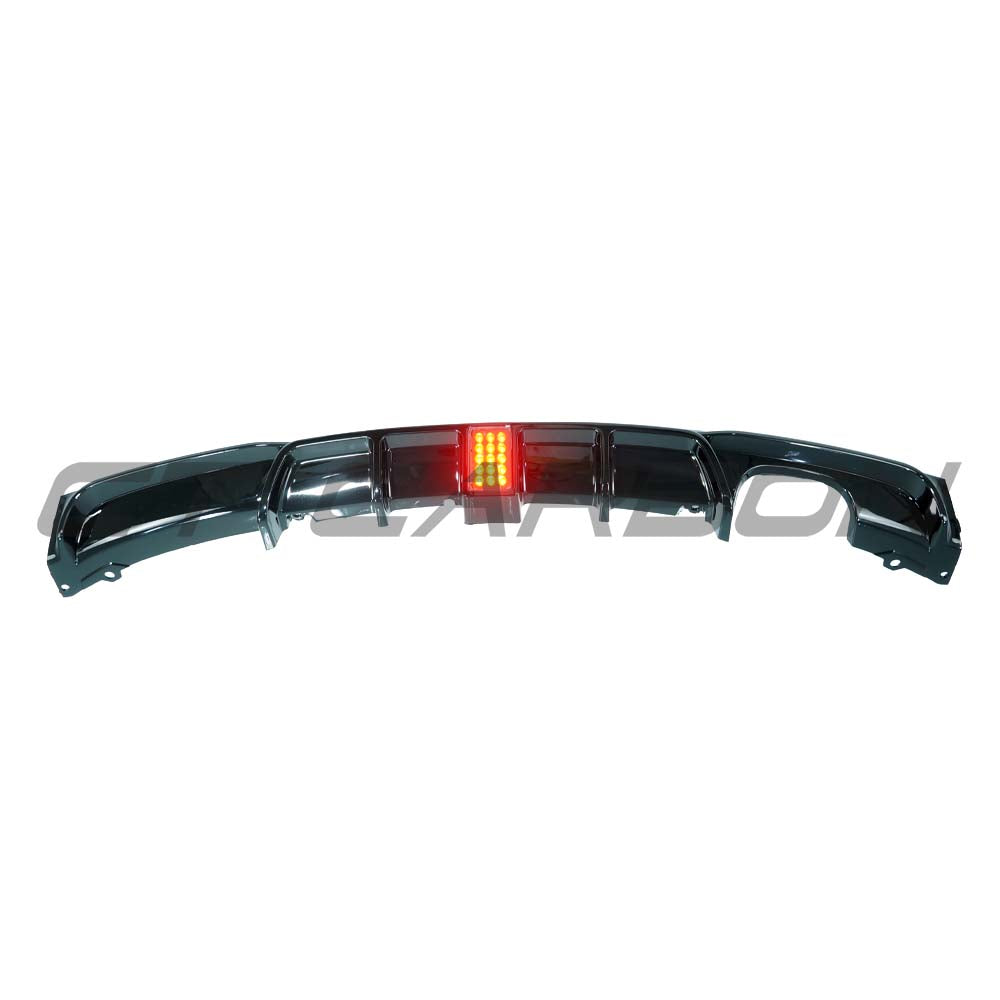 BMW F30/F31 3 SERIES 2012-2019 GLOSS BLACK TWIN EXIT DIFFUSER WITH LED