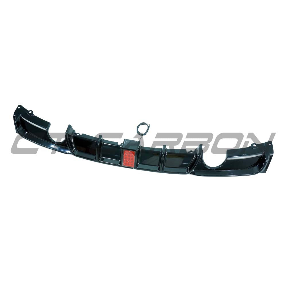 BMW F30/F31 3 SERIES 2012-2019 GLOSS BLACK DUAL EXIT DIFFUSER WITH LED