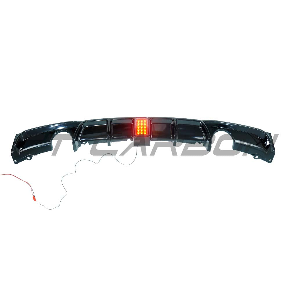 BMW F30/F31 3 SERIES 2012-2019 GLOSS BLACK DUAL EXIT DIFFUSER WITH LED