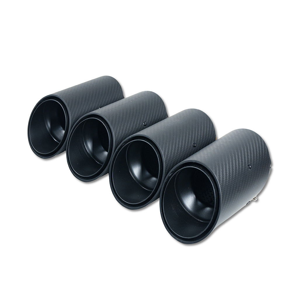 BMW G90 M5 & G99 M5 TOURING 2024+ CARBON FIBRE SLASH CUT EXHAUST TIPS - MATTE BLACK