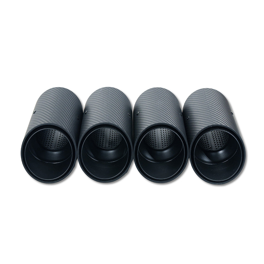 BMW G90 M5 & G99 M5 TOURING 2024+ CARBON FIBRE SLASH CUT EXHAUST TIPS - MATTE BLACK