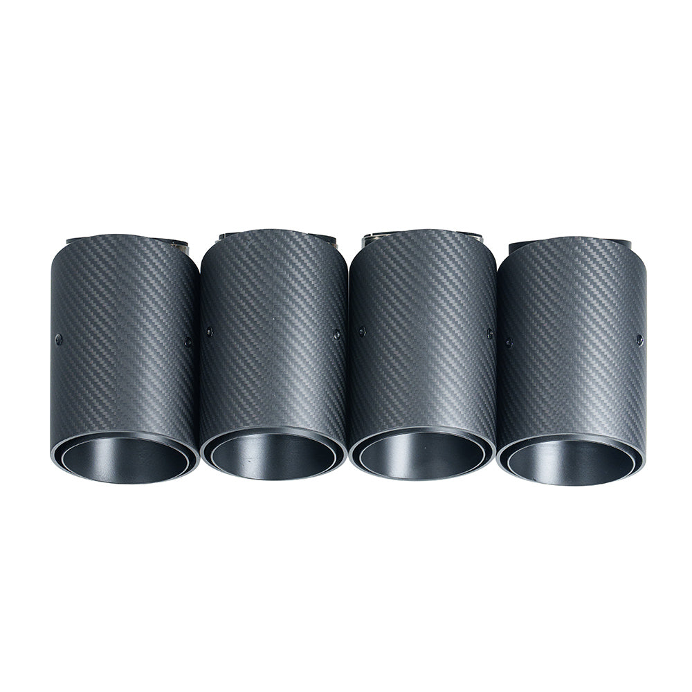 BMW G90 M5 & G99 M5 TOURING 2024+ CARBON FIBRE SLASH CUT EXHAUST TIPS - MATTE BLACK