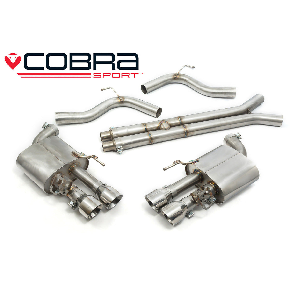 Ford Mustang 5.0 V8 GT (2018>) Facelift 3" Valved Cat Back Performance Exhaust