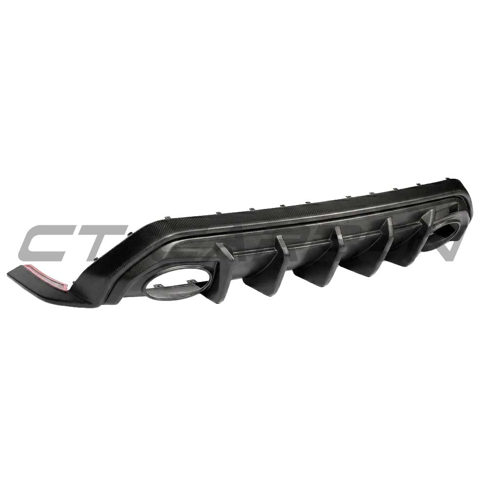AUDI RS3 8Y 2025+ SALOON MATTE CARBON FIBRE DIFFUSER - V1 - CT DESIGN