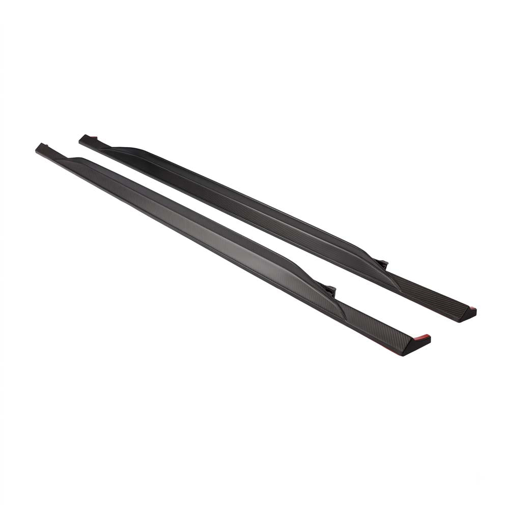 AUDI RS6/RS7 C8 AVANT MATTE CARBON FIBRE SIDE SKIRTS - CT DESIGN - V2