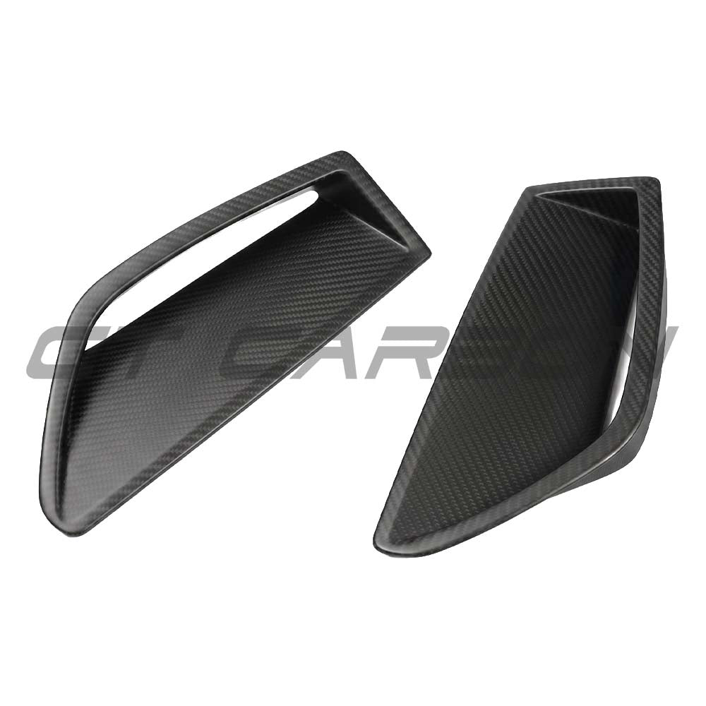 AUDI RS6/RS7 C8 2019+ AVANT MATTE CARBON FIBRE FRONT BUMPER VENT TRIM
