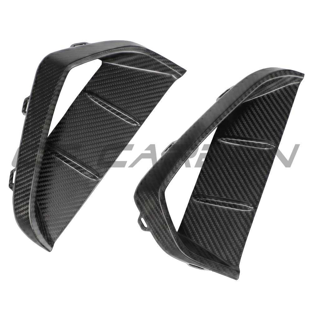 AUDI RS3 8Y 2025+ MATTE CARBON FIBRE FRONT BUMPER VENTS- CT DESIGN