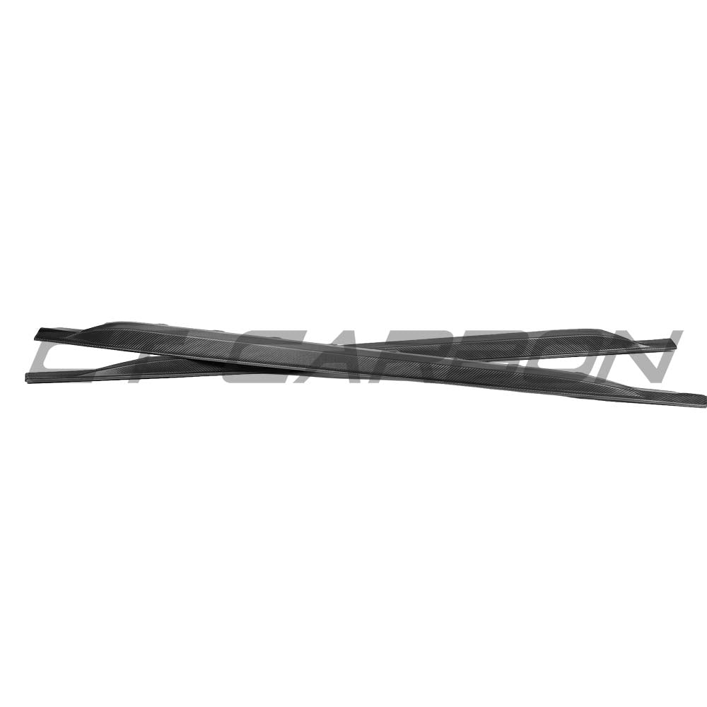 AUDI RS3 8Y 2022+ MATTE CARBON FIBRE SIDE SKIRTS - CT DESIGN V2