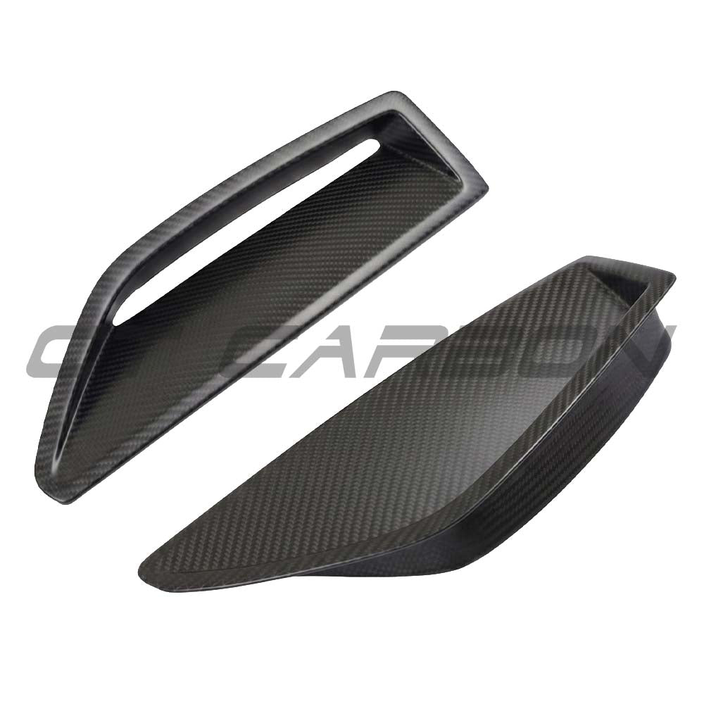 AUDI RS6/RS7 C8 2019+ AVANT MATTE CARBON FIBRE FRONT BUMPER VENT TRIM