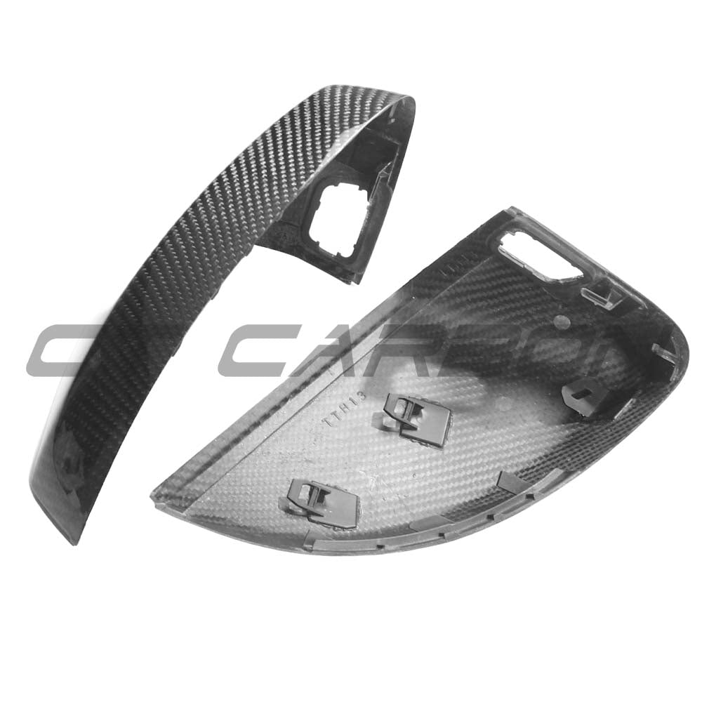 AUDI A3 S3 RS3 8V PRE-PREG CARBON FIBRE MIRRORS - WITH LANE ASSIST