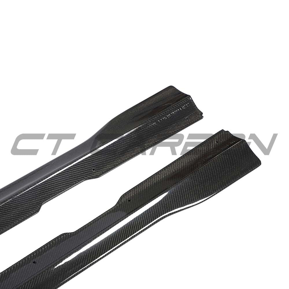 MERCEDES E-CLASS W213/S213 AMG (E43/E53/E63) 2016-2023 CARBON FIBRE SIDE SKIRTS