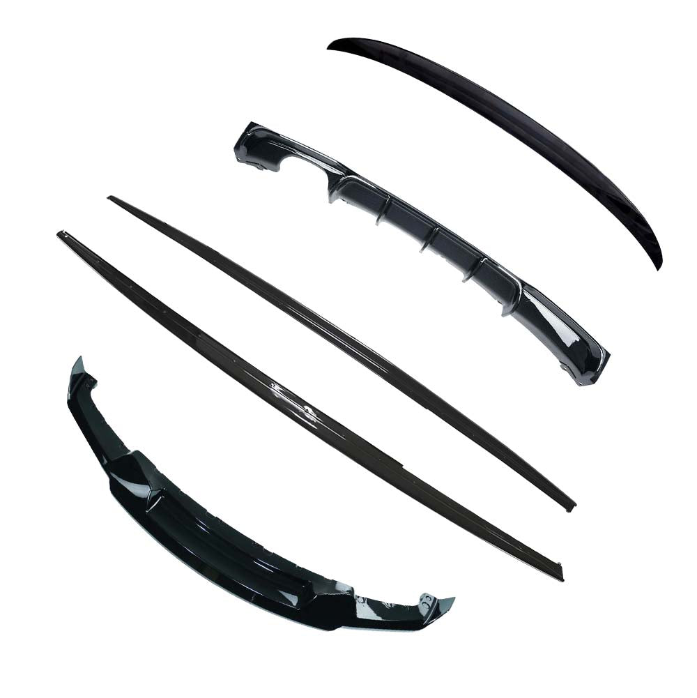 BMW F30/F31 3 SERIES 2011-2019 (TWIN LEFT EXHUAST) GLOSS BLACK KIT - V2