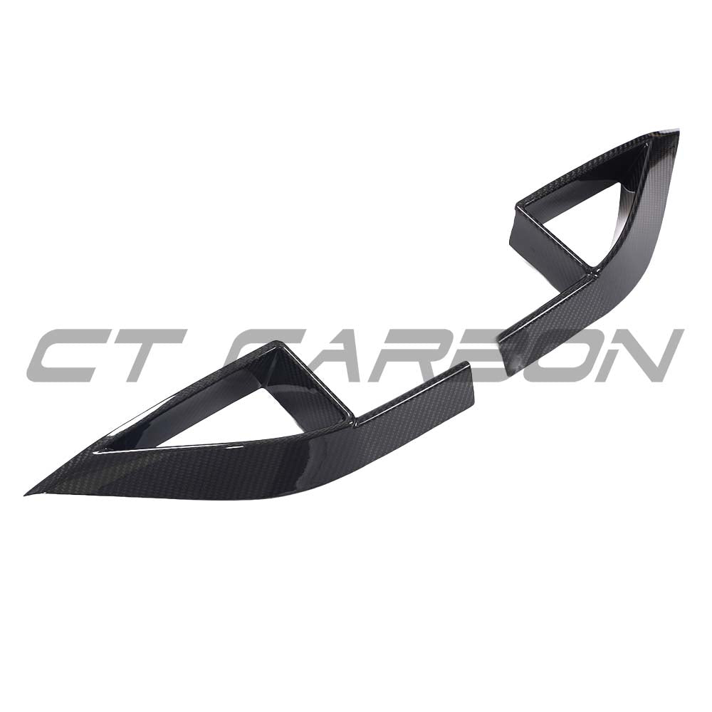 MERCEDES E-CLASS & E53 2021-2023 CARBON FIBRE FOG LIGHT COVERS