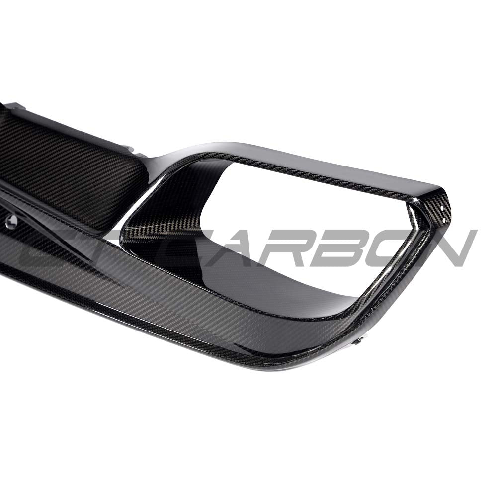 BMW F95 X5M PRE-LCI 2020-2023 CARBON FIBRE DIFFUSER WITH CORNERS