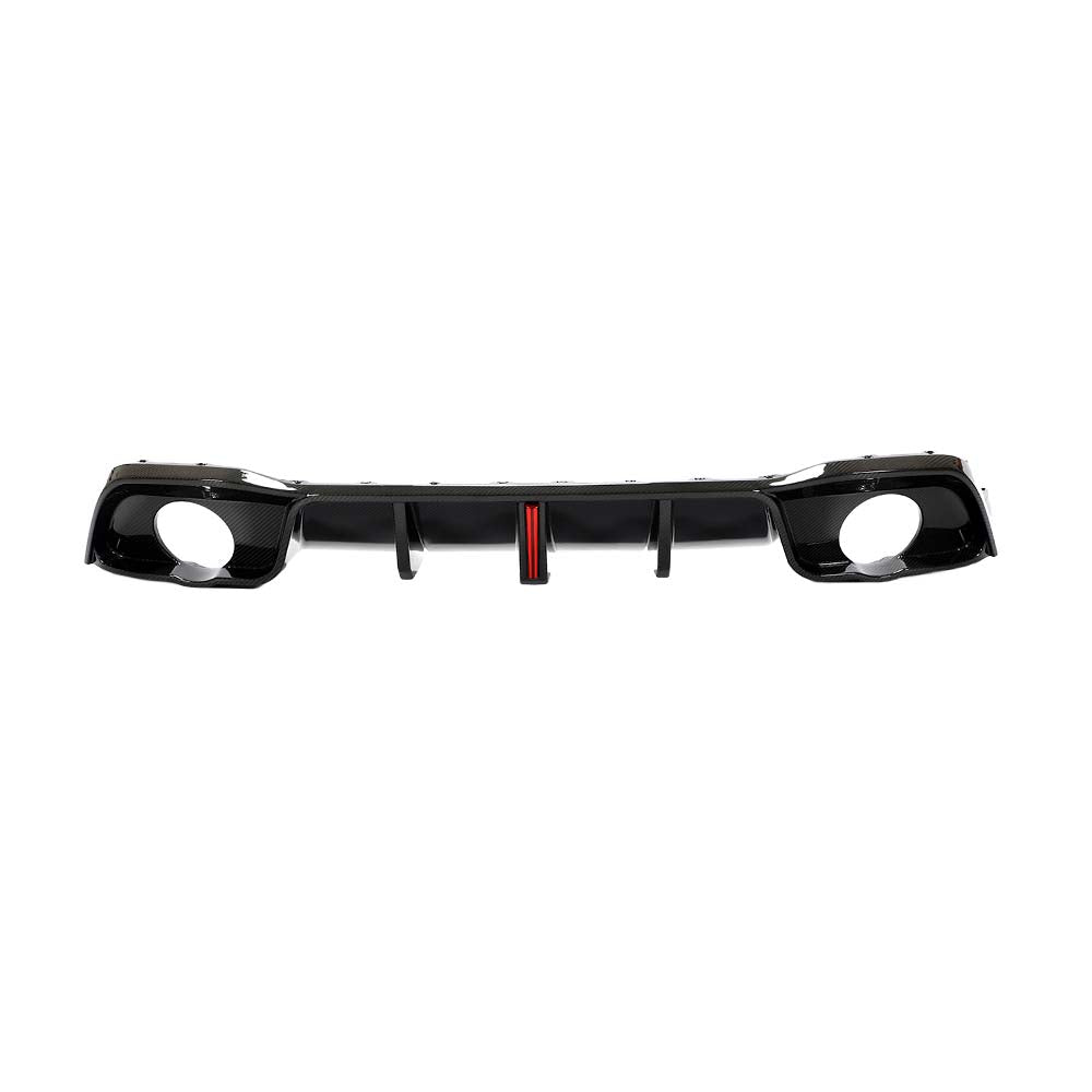 VOLKSWAGEN GOLF MK8/8.5 GTI/GTD 2021+ CARBON FIBRE DIFFUSER WITH LED