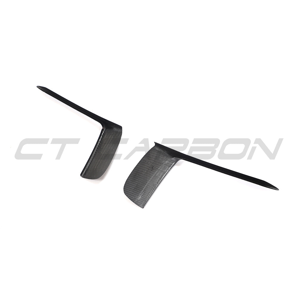 PORSCHE 911 991.2 GT3RS 2018-2020 CARBON FIBRE FRONT BUMPER TRIM COVERS