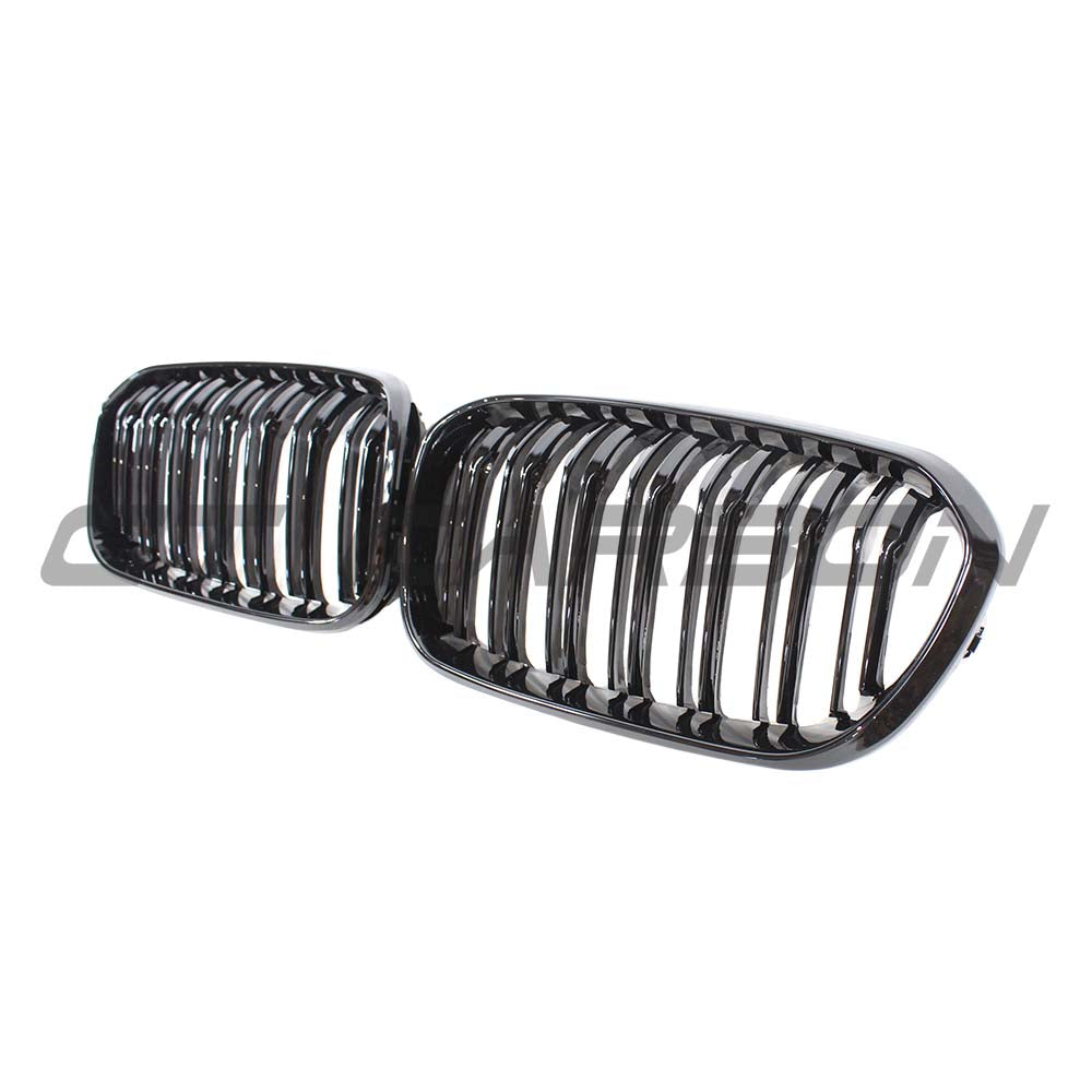 BMW F20 1 SERIES LCI DOUBLE SLAT GLOSS BLACK GRILLES