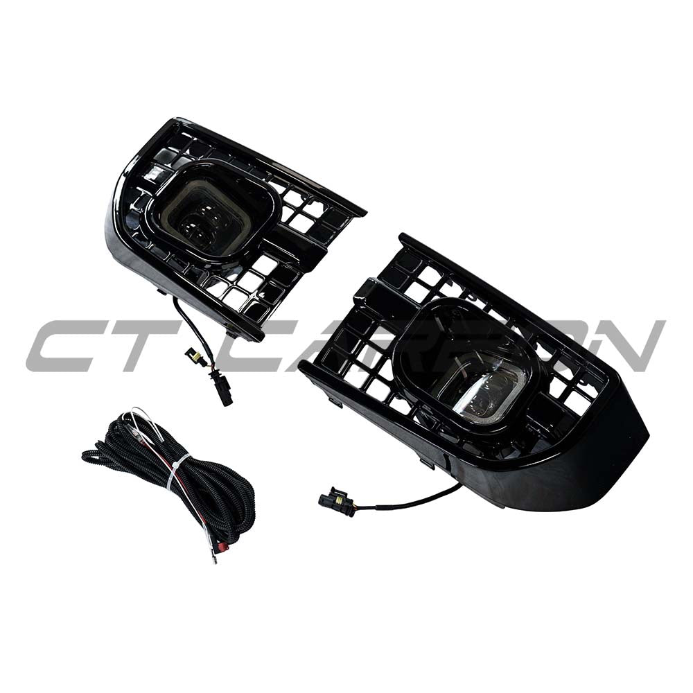 DEFENDER 90/110/130 L663 2020+ GLOSS BLACK FOG LIGHTS