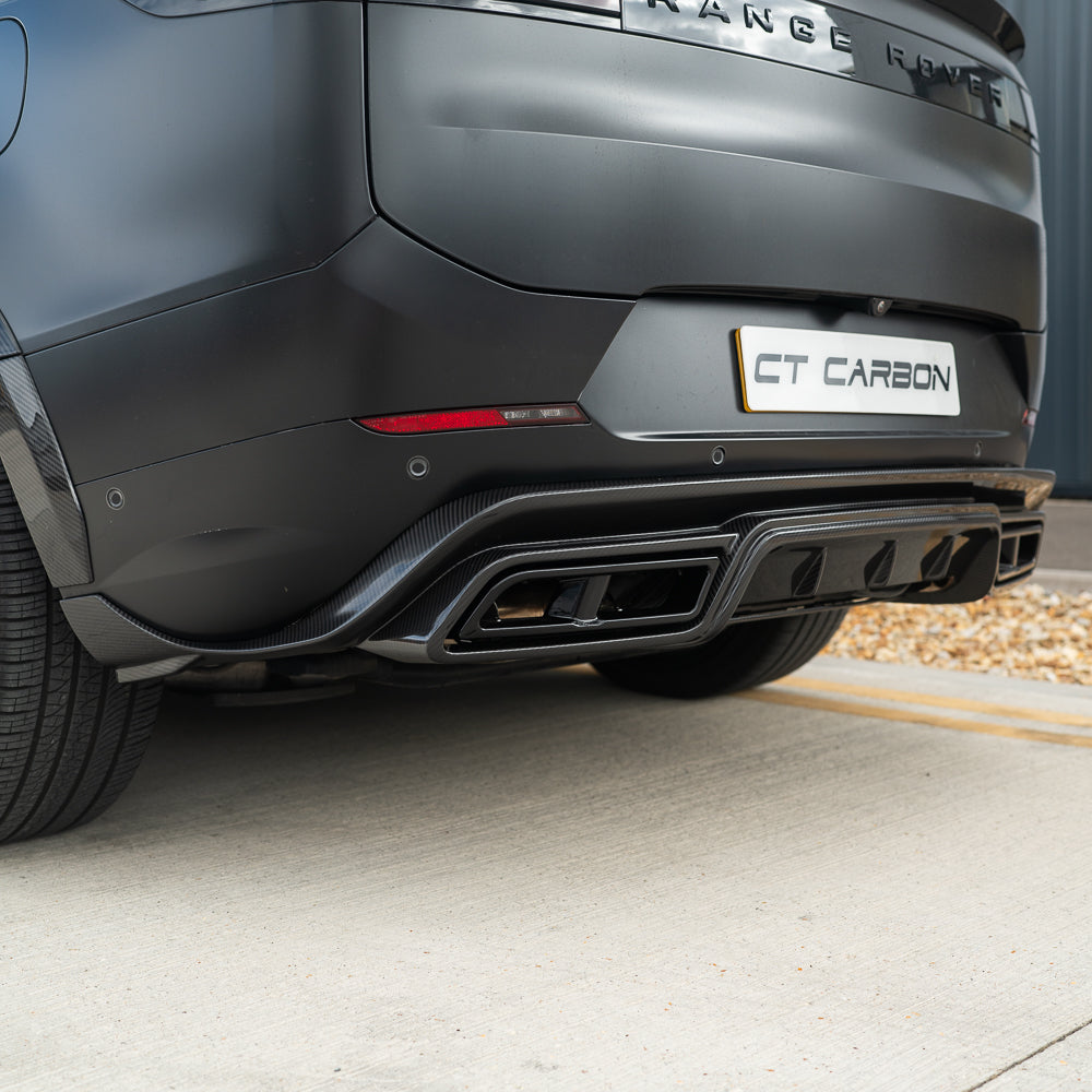 RANGE ROVER SPORT L461 2023+ CARBON FIBRE DIFFUSER AND TIPS - CT DESIGN