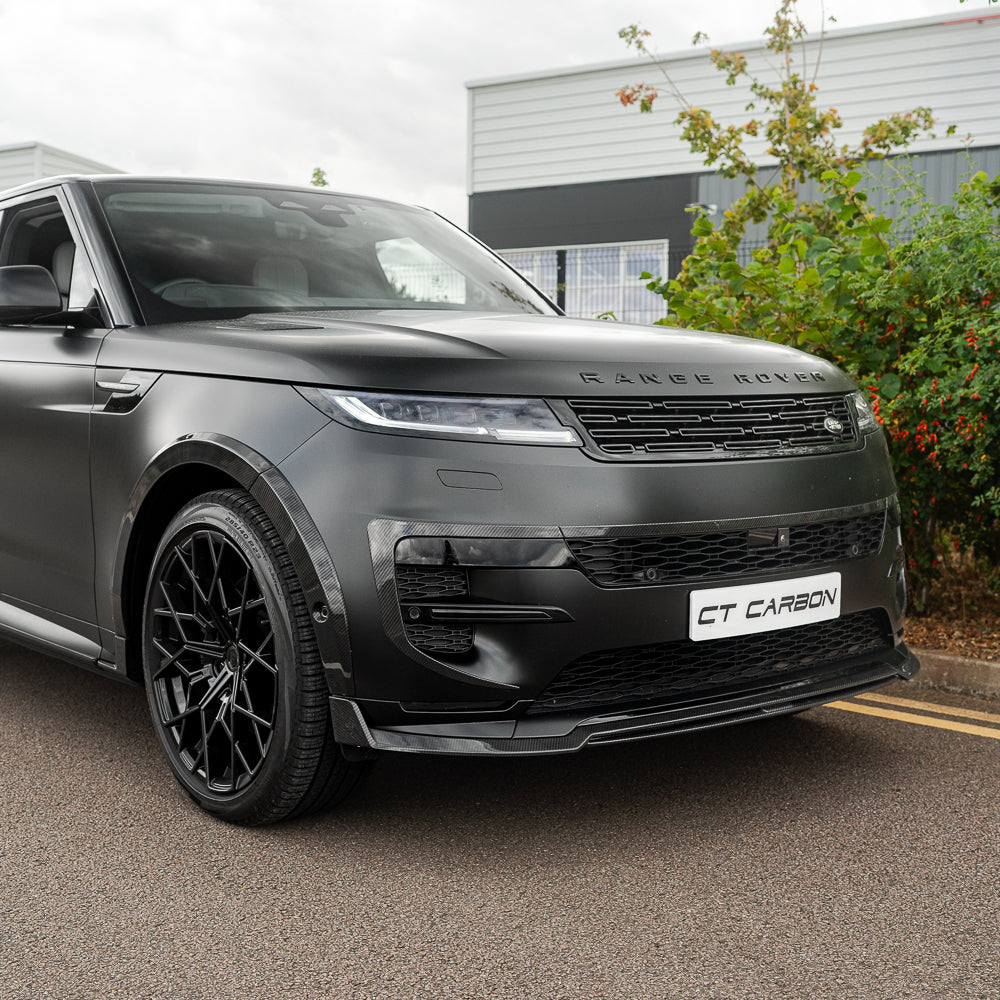 RANGE ROVER SPORT L461 2023+ CARBON FIBRE FRONT BUMPER TRIM - CT DESIGN