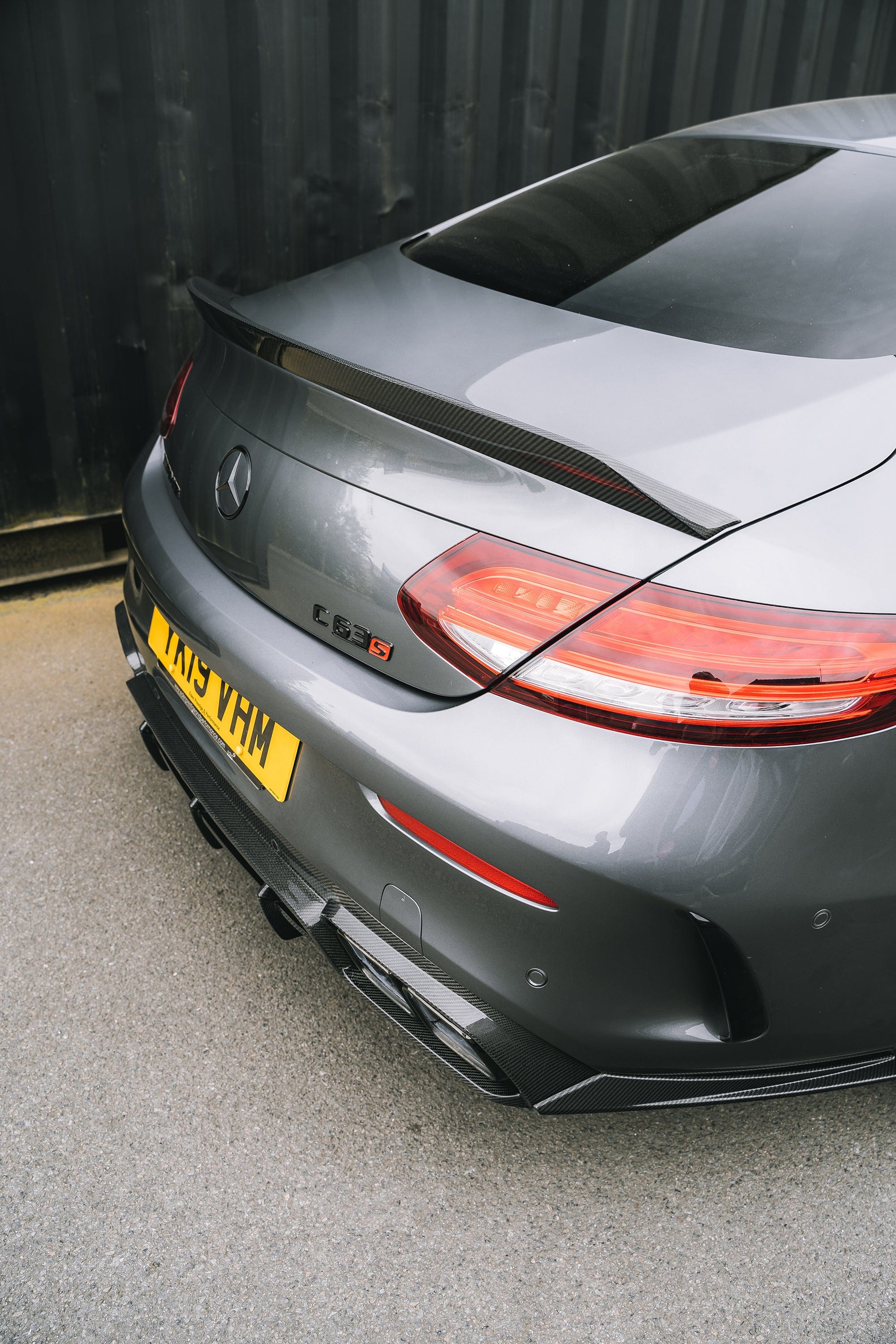 MERCEDES C63/C CLASS W205 CONVERTIBLE CARBON SPOILER - V2
