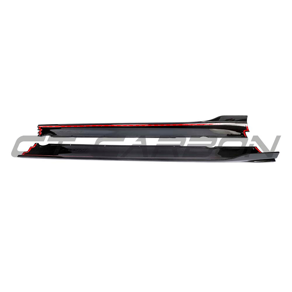 LAMBORGHINI HURACAN EVO 2019-2023 CARBON FIBRE SIDE SKIRTS - CT DESIGN