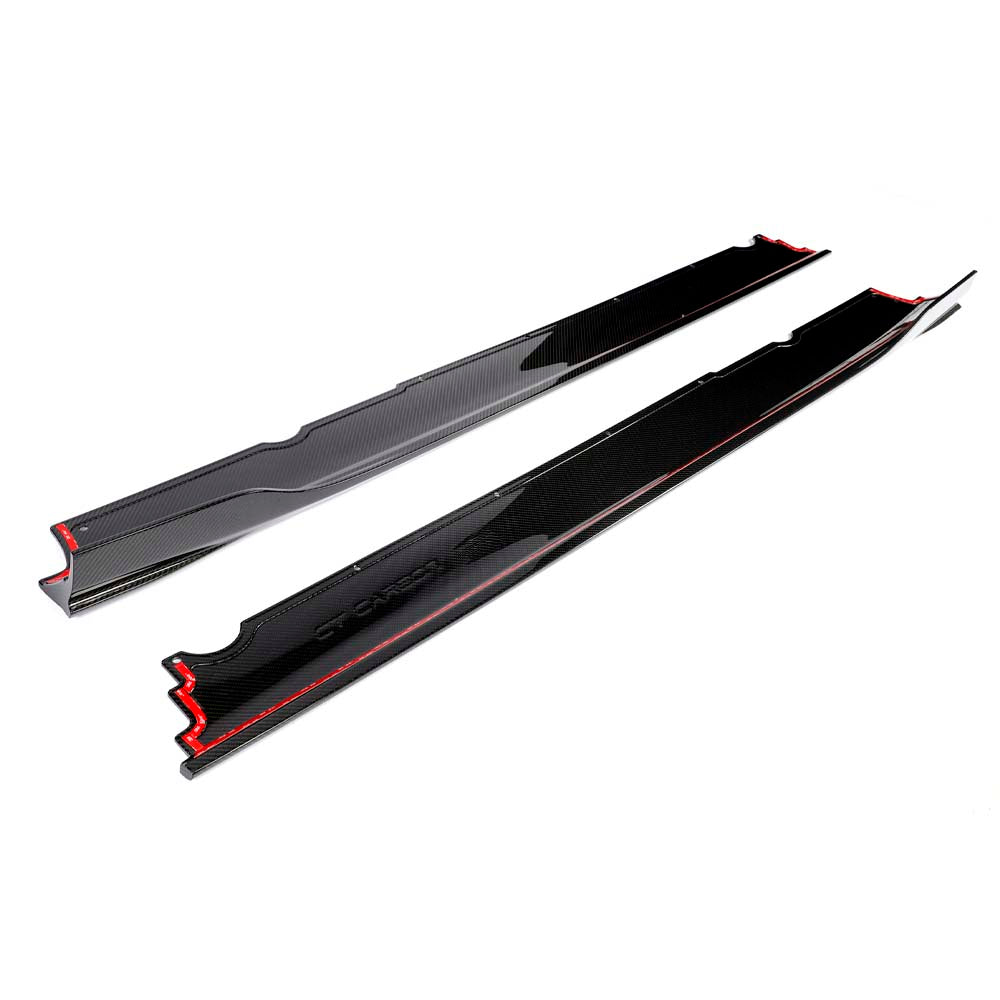 LAMBORGHINI HURACAN EVO 2019-2023 CARBON FIBRE SIDE SKIRTS - CT DESIGN