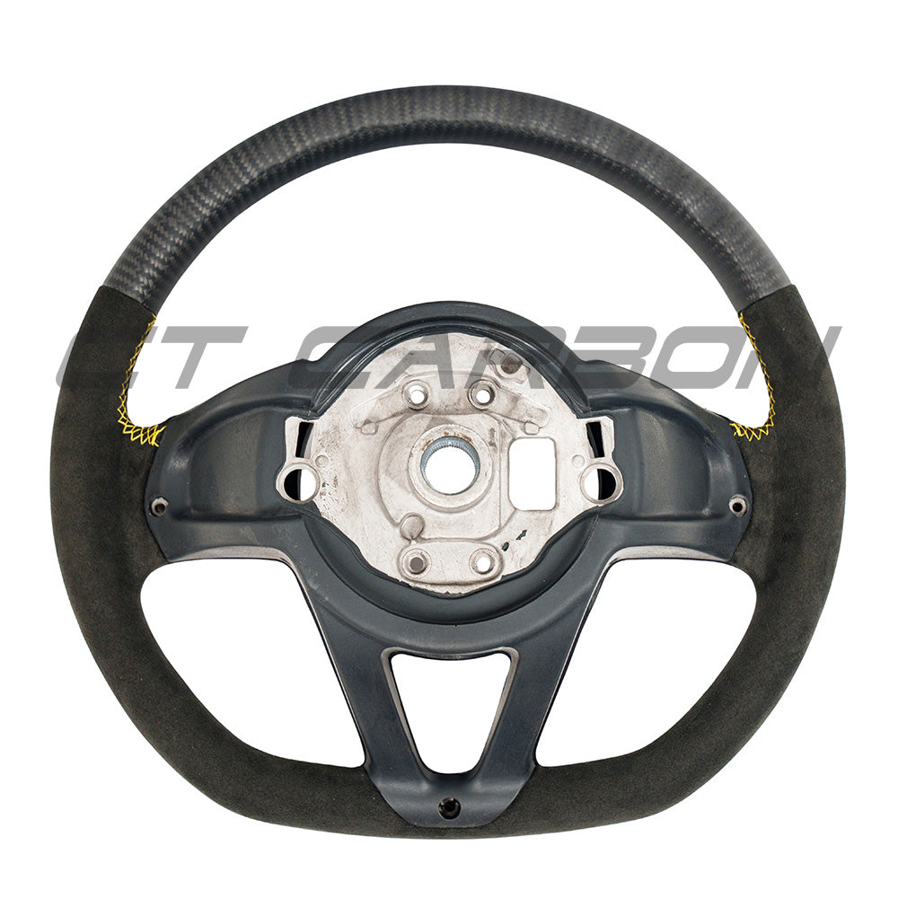 MCLAREN CARBON FIBRE & ALCANTARA CUSTOM STEERING WHEEL