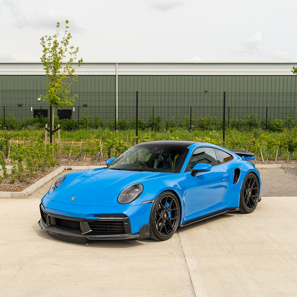 PORSCHE 911 (992) TURBO S CARBON FIBRE FRONT SPLITTER - CT DESIGN