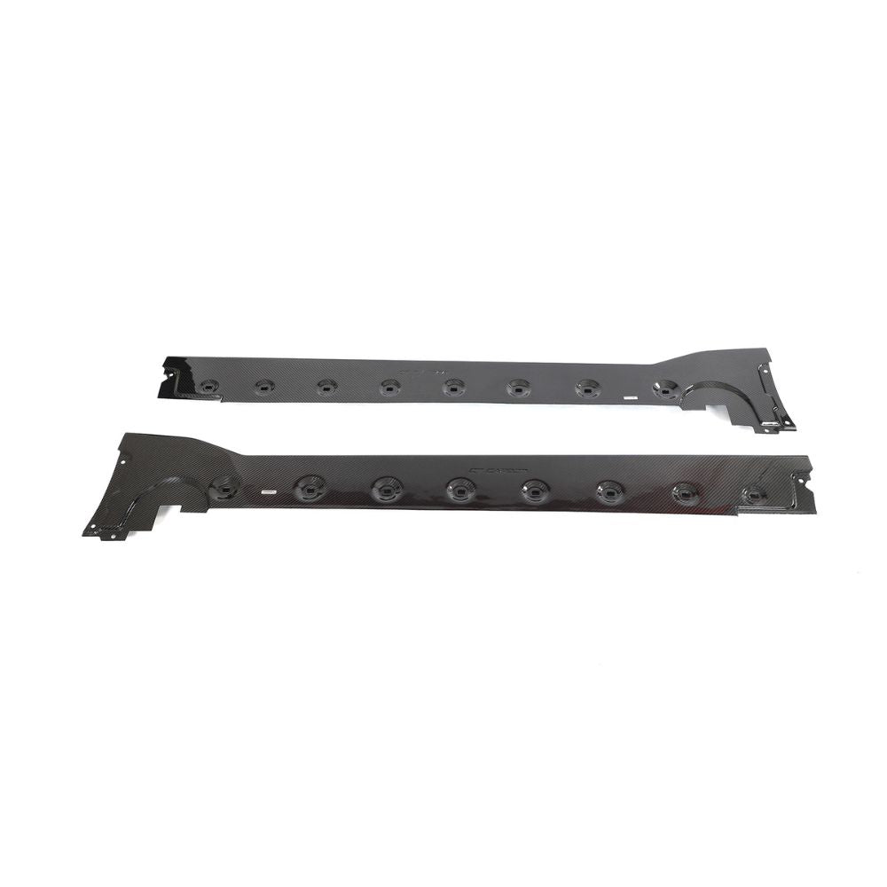 PORSCHE 911 992 TURBO S 2020+ CARBON FIBRE SIDE SKIRTS - CT DESIGN
