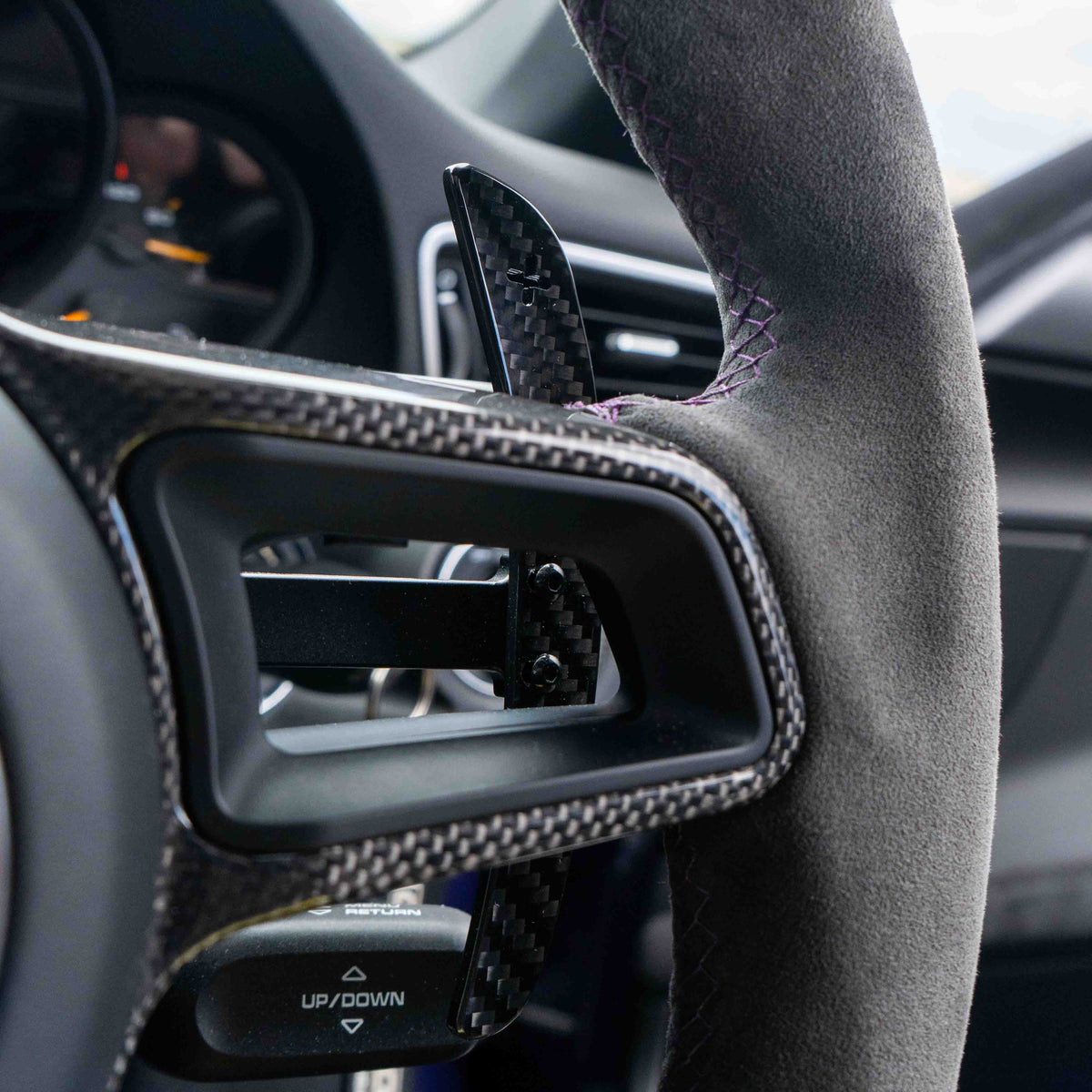 PORSCHE 911/CAYMAN/BOXSTER/CAYENNE/MACAN 2013+ MAGNETIC CARBON FIBRE PADDLES
