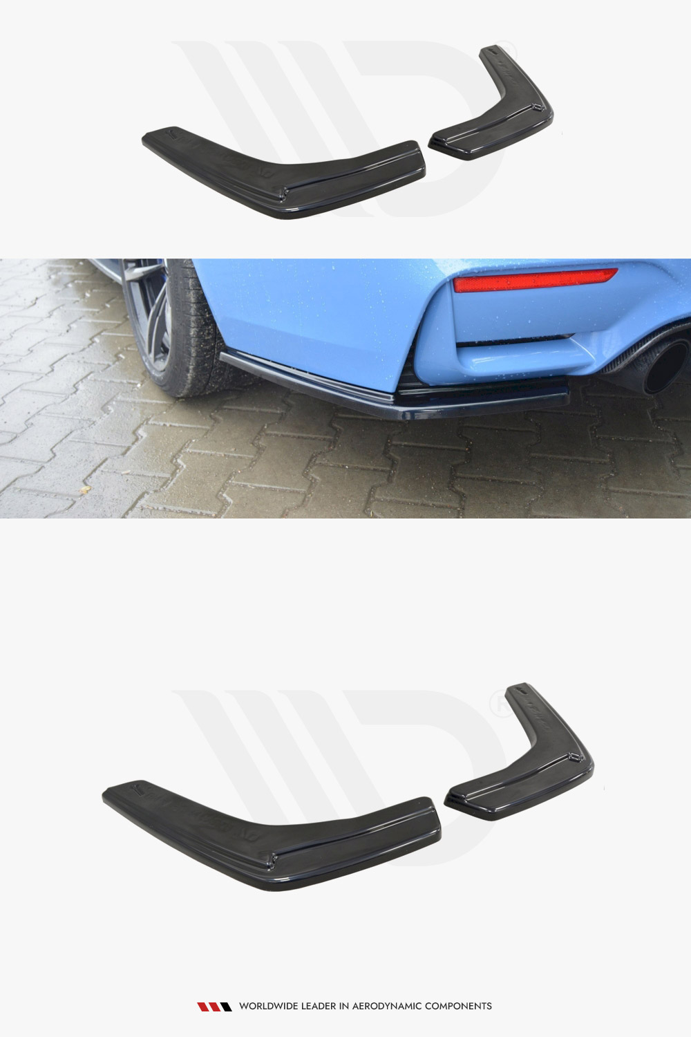 BMW F82 M4 Maxton Design Rear Side Splitters