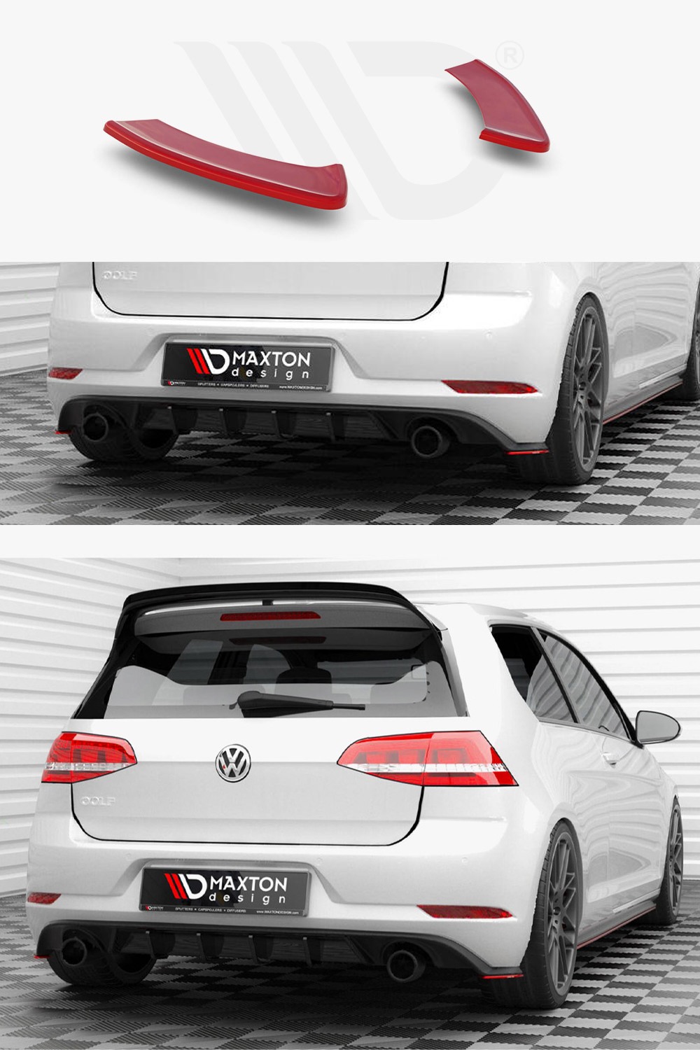 Golf GTI MK7.5 Maxton Design Rear Side Splitters