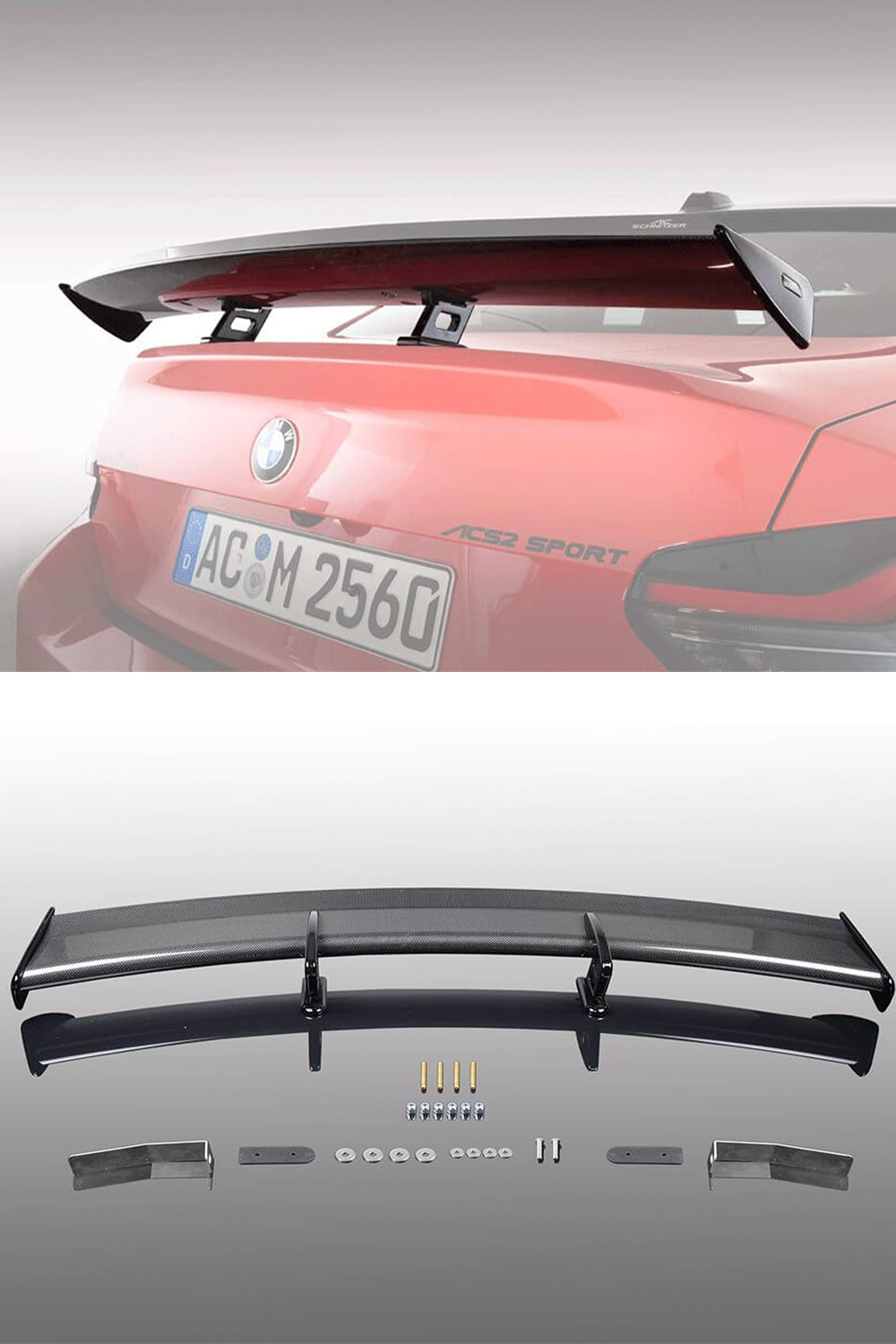 BMW M2 G87 AC Schnitzer Carbon Racing Rear Wing