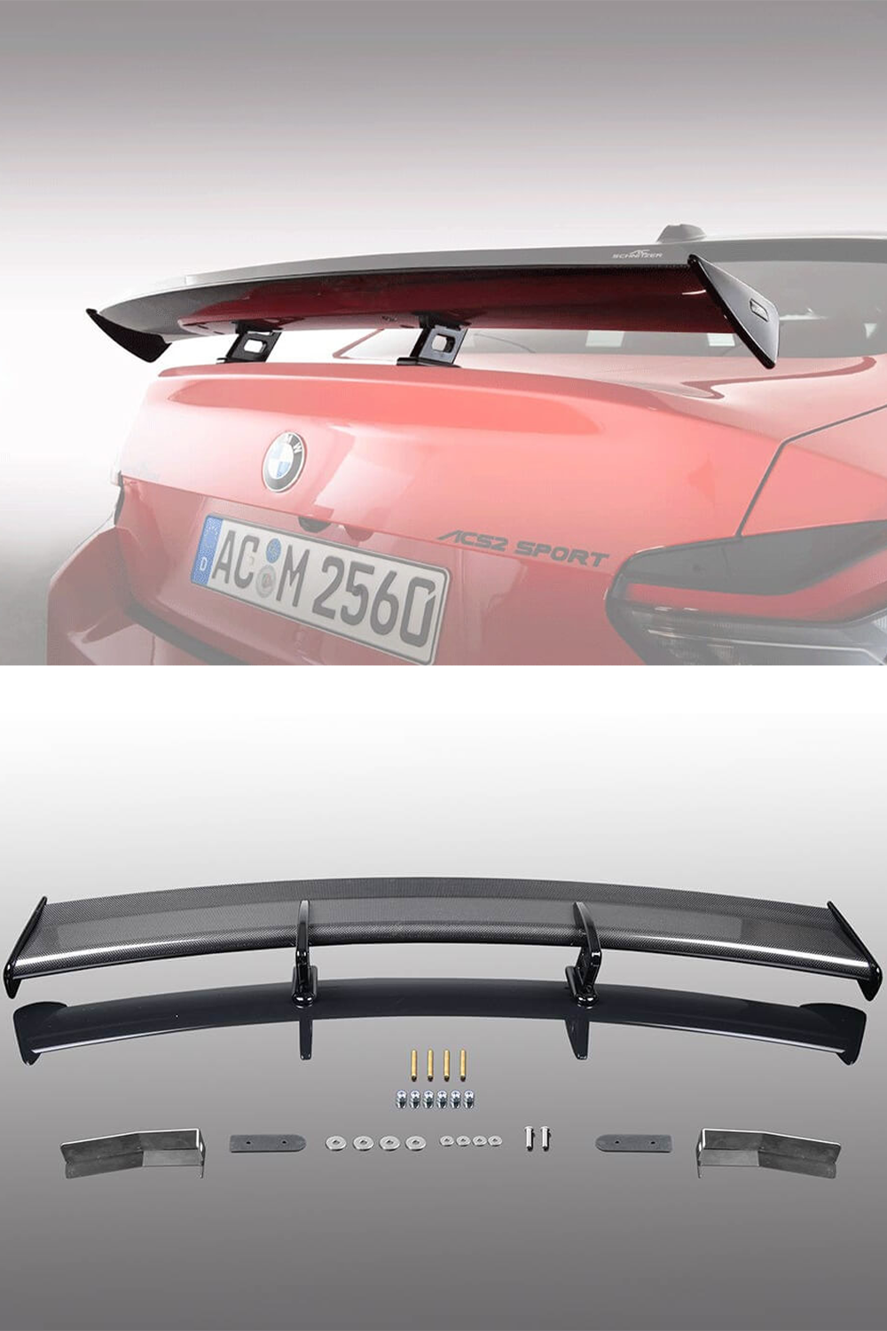 BMW 2 Series Coupe G42 AC Schnitzer Carbon Racing Rear Wing