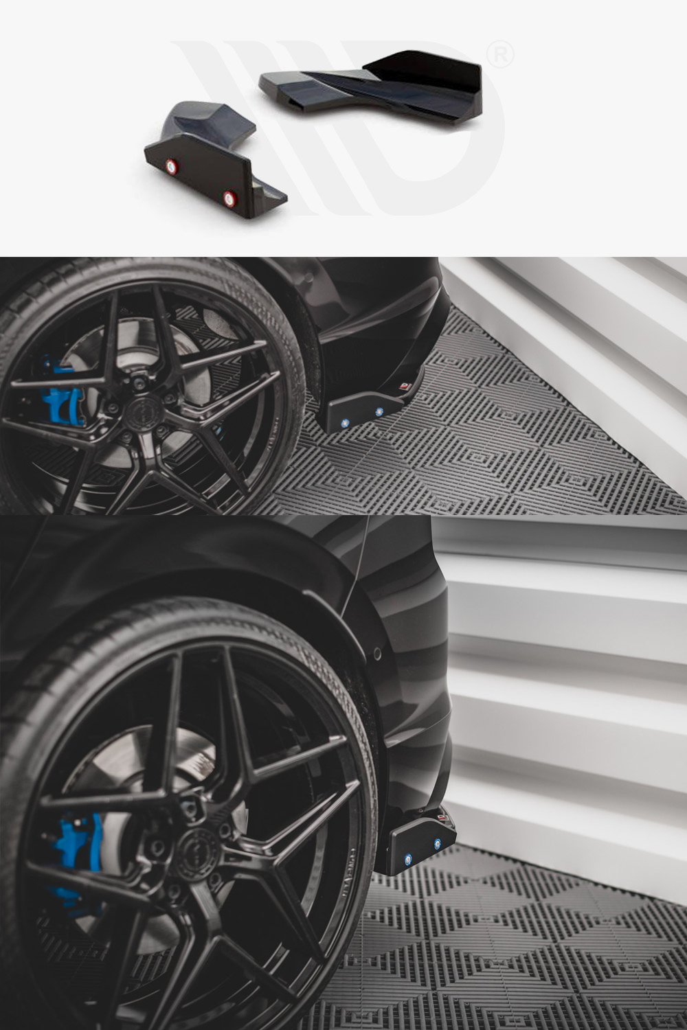 Golf R MK8 Maxton Design Rear Side Splitters
