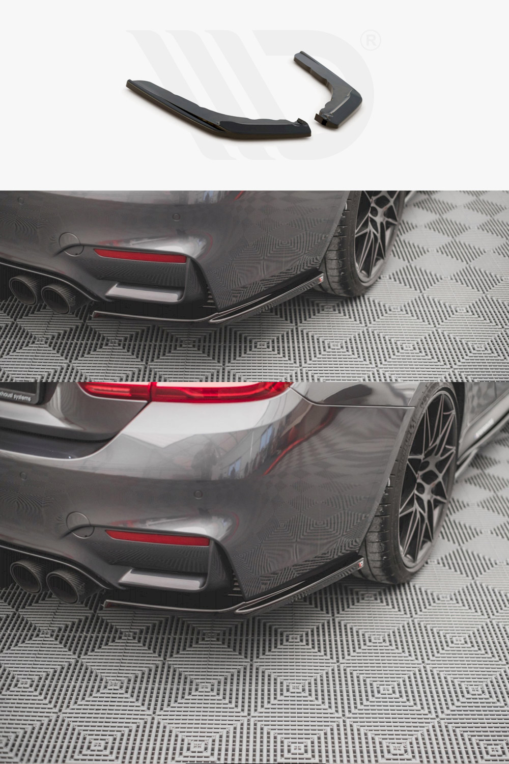 BMW F82 M4 Maxton Design Rear Side Splitters