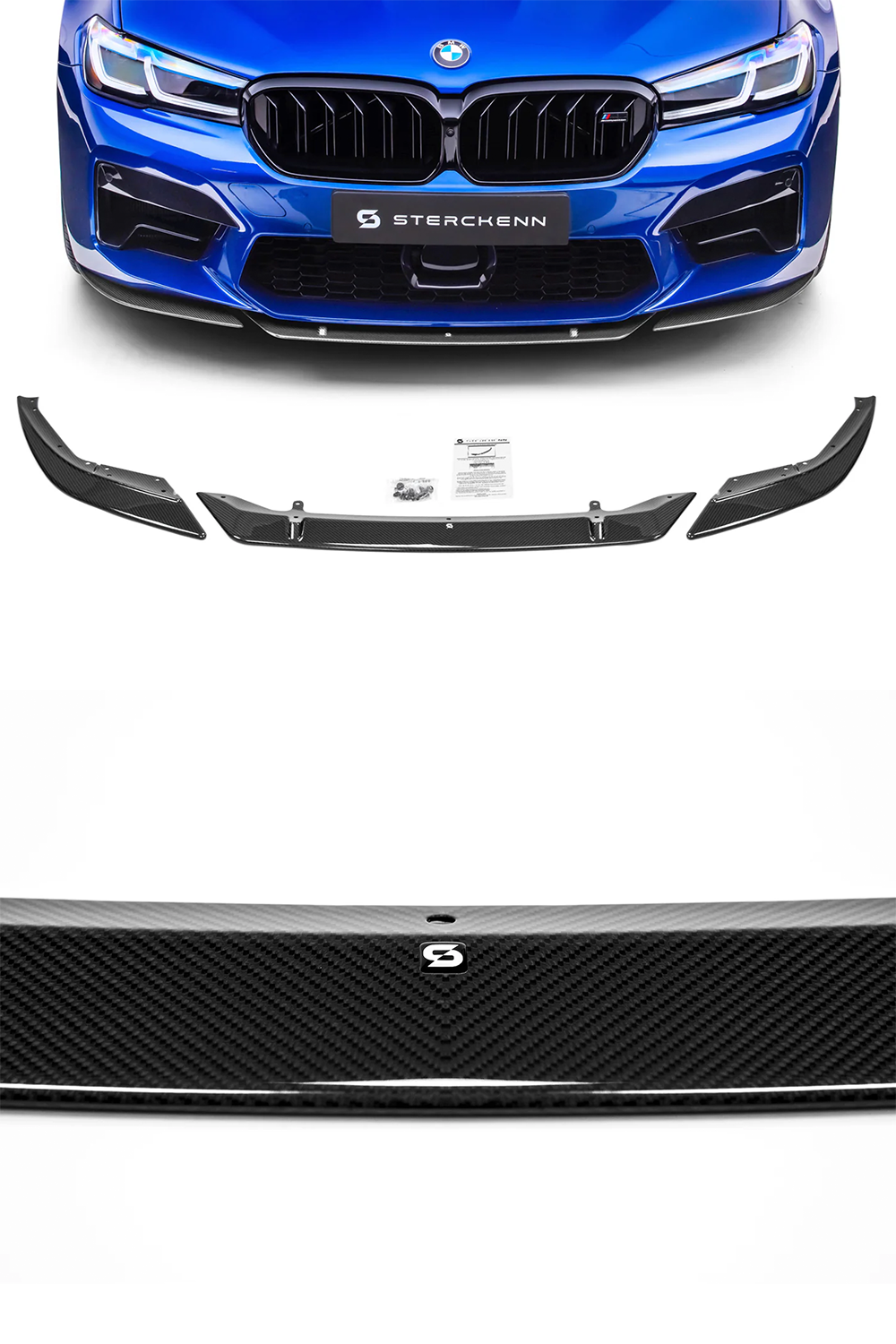 BMW F90 M5 Sterckenn Carbon Fibre Front Splitter