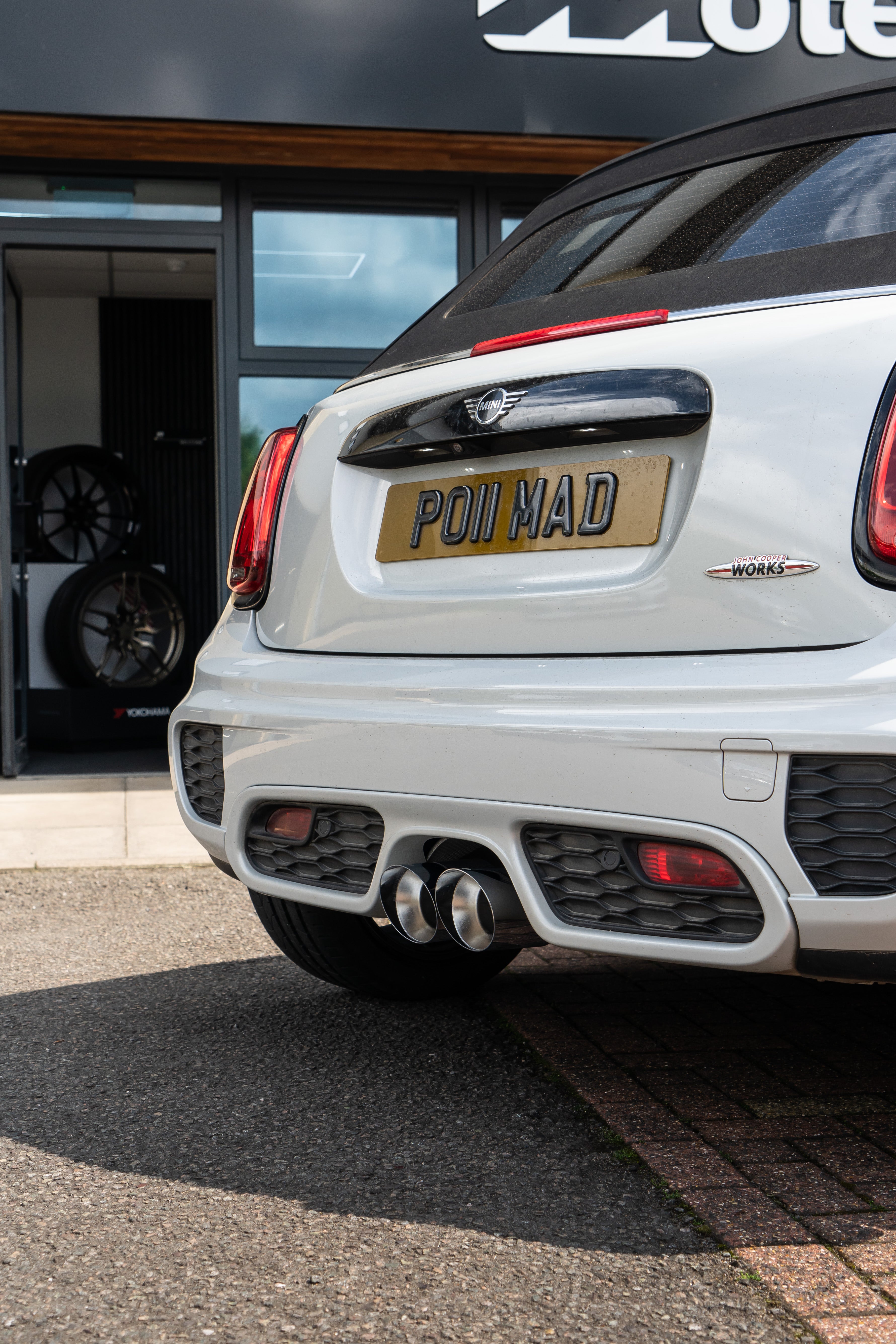 MINI F56 JCW with Sound Controller Remus OPF Back