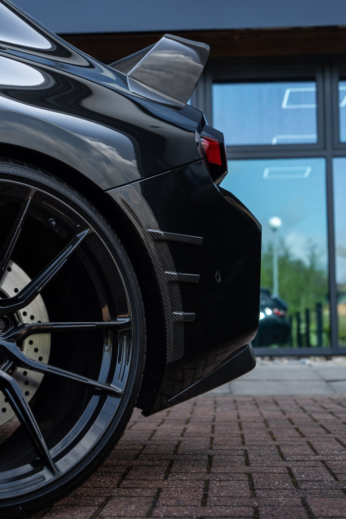 BMW G87 M2 CARBON FIBRE REAR SIDE FENDER TRIM