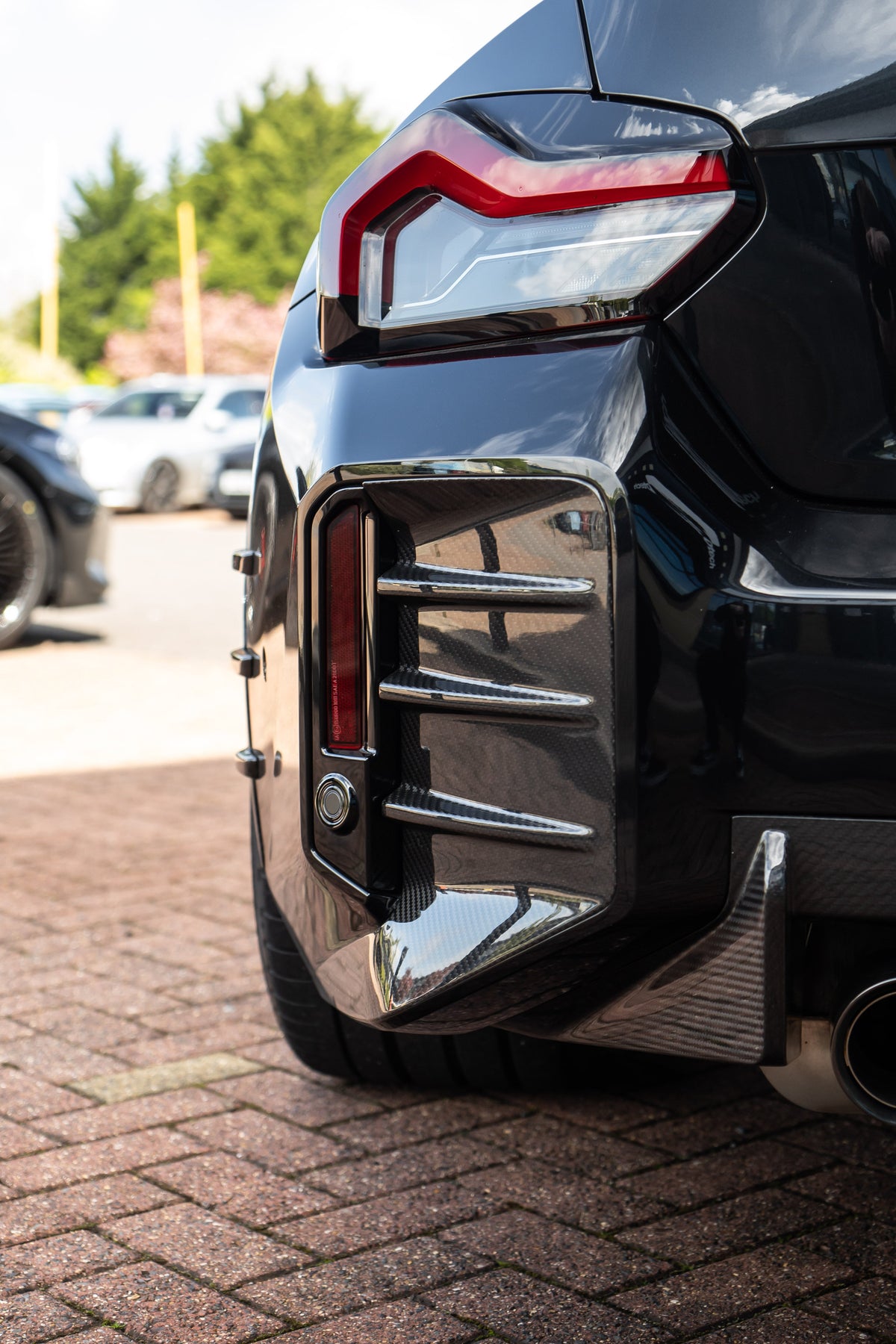 BMW G87 M2 CARBON FIBRE REAR BUMPER TRIM